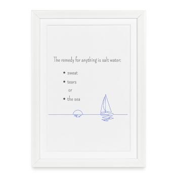 The remedy for anything... for light products - Framed poster (27 × 37 cm) - white - Front