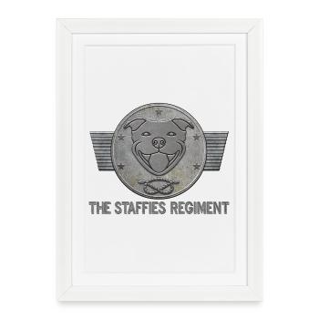 The staffies regiment - 133 - Affiche encadrée (27 × 37 cm) - blanc - Devant