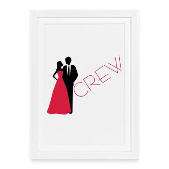 Département mariage marié mariée - Affiche encadrée (27 × 37 cm) - blanc - Devant