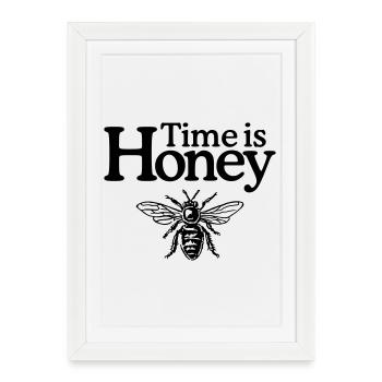 Time is Honey - Framed poster (27 × 37 cm) - white - Front