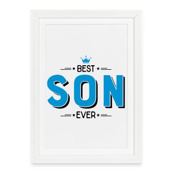 Meilleur fils - Affiche encadrée (27 × 37 cm) - blanc - Devant