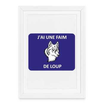 I'm hungry like a wolf - Framed poster (27 × 37 cm) - white - Front