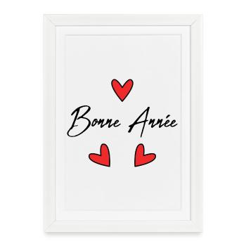 HAPPY NEW YEAR. NEW YEAR'S EVE. NEW YEAR - Framed poster (27 × 37 cm) - white - Front