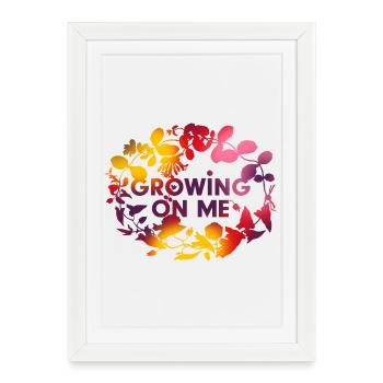 Growing connection - Framed poster (27 × 37 cm) - white - Front