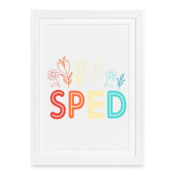 Special Needs School Teacher Special Education Pedagogue - Framed poster (27 × 37 cm) - white - Front