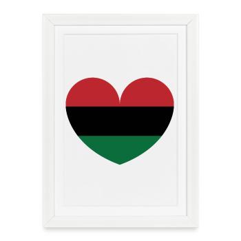 Cœur d’Afrique - Affiche encadrée (27 × 37 cm) - blanc - Devant