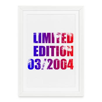 22nd Birthday Limited Edition 03/2004 - Framed poster (27 × 37 cm) - white - Front
