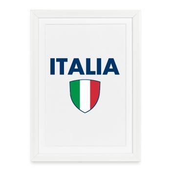 Armoiries de l’Italie - Italie - Italie - Italia - Affiche encadrée (27 × 37 cm) - blanc - Devant