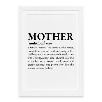 Mother - Framed poster (27 × 37 cm) - white - Front