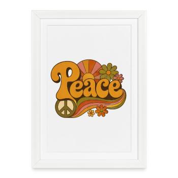 paix - Affiche encadrée (27 × 37 cm) - blanc - Devant