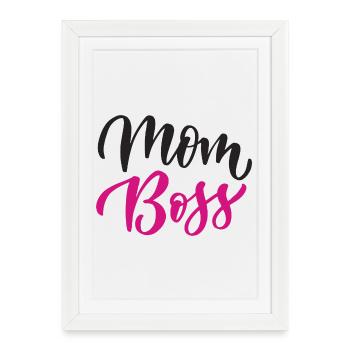 Meilleure maman - Affiche encadrée (27 × 37 cm) - blanc - Devant