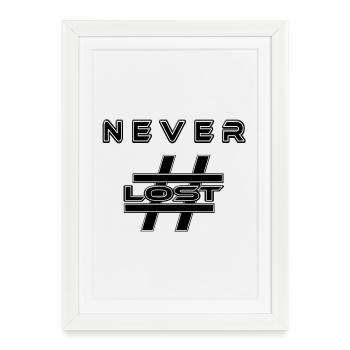 JAMAIS Hashtag PERDU Échange des gagnants du concours - Affiche encadrée (27 × 37 cm) - blanc - Devant