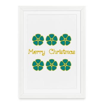 NOËL. ANNEE. ANNIVERSAIRE. RETRAITE. PAPA. MAMAM. - Affiche encadrée (27 × 37 cm) - blanc - Devant