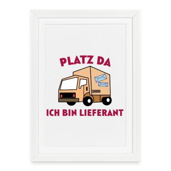 Supplier Statement Job Earn Money Worker - Framed poster (27 × 37 cm) - white - Front