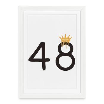 48 - Framed poster (27 × 37 cm) - white - Front