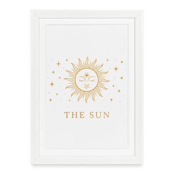 Mystic Sun Gold The Sun Tarot - Framed poster (27 × 37 cm) - white - Front