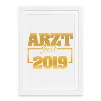 2019 - Affiche encadrée (27 × 37 cm) - blanc - Devant