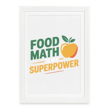 Professional Nutritionist Precise Calculation  - Framed poster (27 × 37 cm) - white - Front