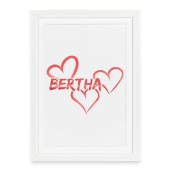 Bertha Bertha - Framed poster (27 × 37 cm) - white - Front