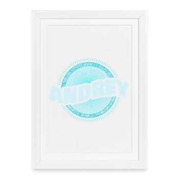 Andrey - Affiche encadrée (27 × 37 cm) - blanc - Devant