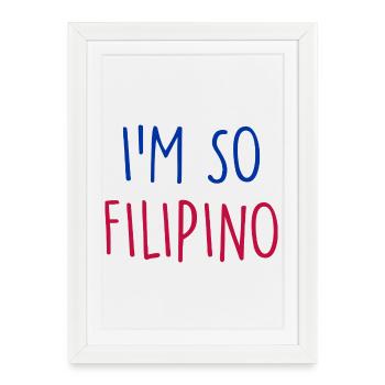 Philippines Philippinen - Affiche encadrée (27 × 37 cm) - blanc - Devant