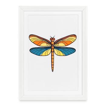 Cerf-volant Aile Solaire - Affiche encadrée (27 × 37 cm) - blanc - Devant