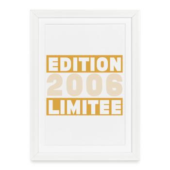 2006 20 ans Anniversaire Vintage Cadeau - Affiche encadrée (27 × 37 cm) - blanc - Devant