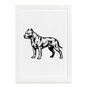 staff Staffordshire - Affiche encadrée (27 × 37 cm) - blanc - Devant