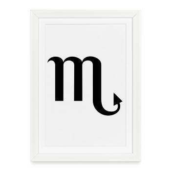 Scorpion - Affiche encadrée (27 × 37 cm) - blanc - Devant