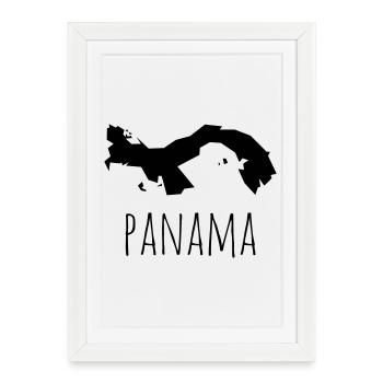 panama - Affiche encadrée (27 × 37 cm) - blanc - Devant