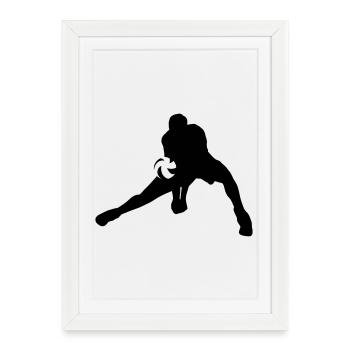 Volleyball - Affiche encadrée (27 × 37 cm) - blanc - Devant
