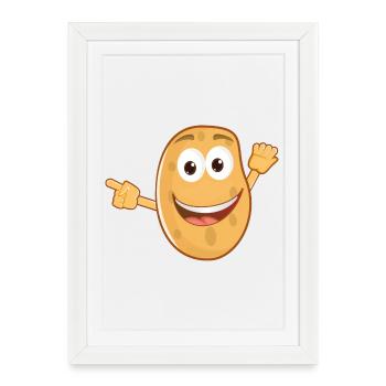 Potato - Framed poster (27 × 37 cm) - white - Front