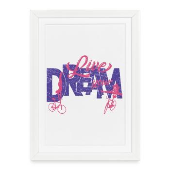 Artistic cycling, artistic cycling, indoor cycling - Framed poster (27 × 37 cm) - white - Front