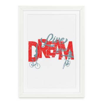 Artistic cycling, artistic cycling, indoor cycling - Framed poster (27 × 37 cm) - white - Front