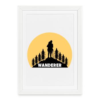 Hikers Mountain Peaks Mountain Hiking Hiking Saying - Framed poster (27 × 37 cm) - white - Front