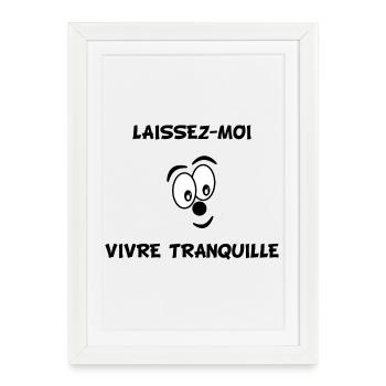 HUMOUR. CITATION. MESSAGE. RETRAITE. ANNIVERSAIRE. - Affiche encadrée (27 × 37 cm) - blanc - Devant