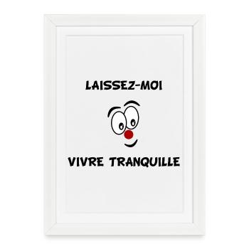 HUMOUR. CITATION. MESSAGE. RETRAITE. ANNIVERSAIRE. - Affiche encadrée (27 × 37 cm) - blanc - Devant