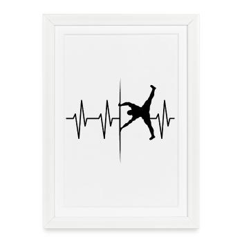 drapeau humain gymnastique d’équipe gymnastique gymnastique sport - Affiche encadrée (27 × 37 cm) - blanc - Devant