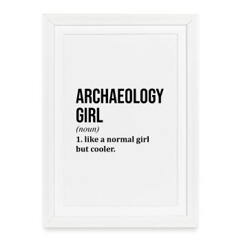 Archéologie Archéologie Archéologie - Affiche encadrée (27 × 37 cm) - blanc - Devant