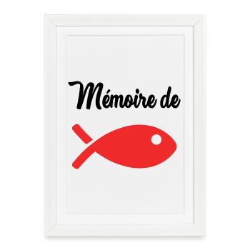 GOLDFISH MEMORY - Framed poster (27 × 37 cm) - white - Front