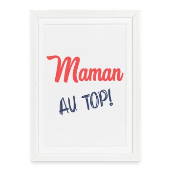 MOM. MOTHER'S DAY. HAPPY MOTHER'S DAY - Framed poster (27 × 37 cm) - white - Front