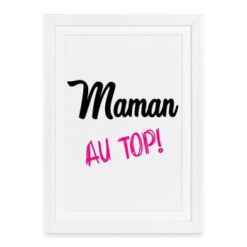 MOM AT THE TOP - Framed poster (27 × 37 cm) - white - Front