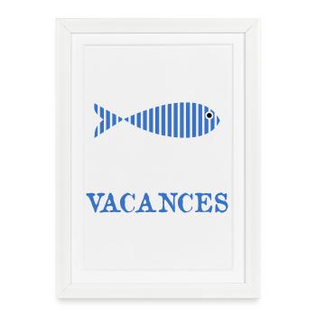 VIELEN DANK. GELIEBTE. MEISTER. FEIERTAG - Gerahmtes Poster (27 × 37 cm) - Weiß - Vorne