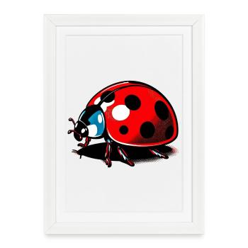 Ladybird - Framed poster (27 × 37 cm) - white - Front