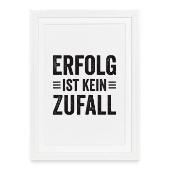 Mot du succès pour le fondateur, l’entrepreneur, la startup - Affiche encadrée (27 × 37 cm) - blanc - Devant