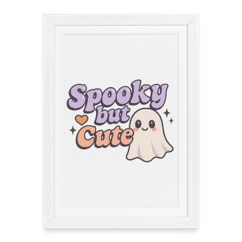 Effrayant mais mignon - Affiche encadrée (27 × 37 cm) - blanc - Devant