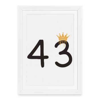 43 - Affiche encadrée (27 × 37 cm) - blanc - Devant