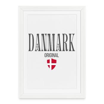 Originaire du Danemark, né au Danemark - Affiche encadrée (27 × 37 cm) - blanc - Devant
