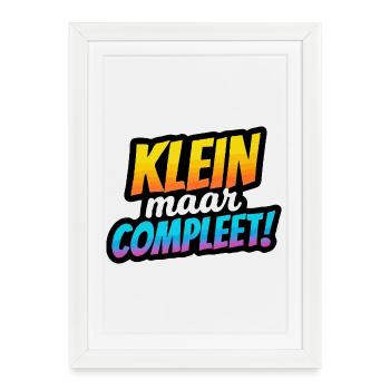 Small but Complete Retro Gradient - Framed poster (27 × 37 cm) - white - Front