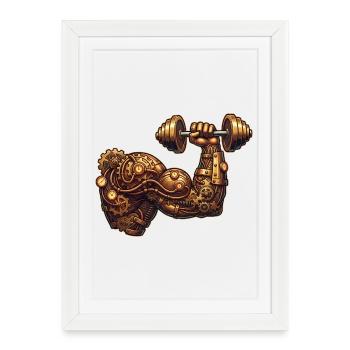 Steampunk Aesthetics & Retro-futurism - Framed poster (27 × 37 cm) - white - Front